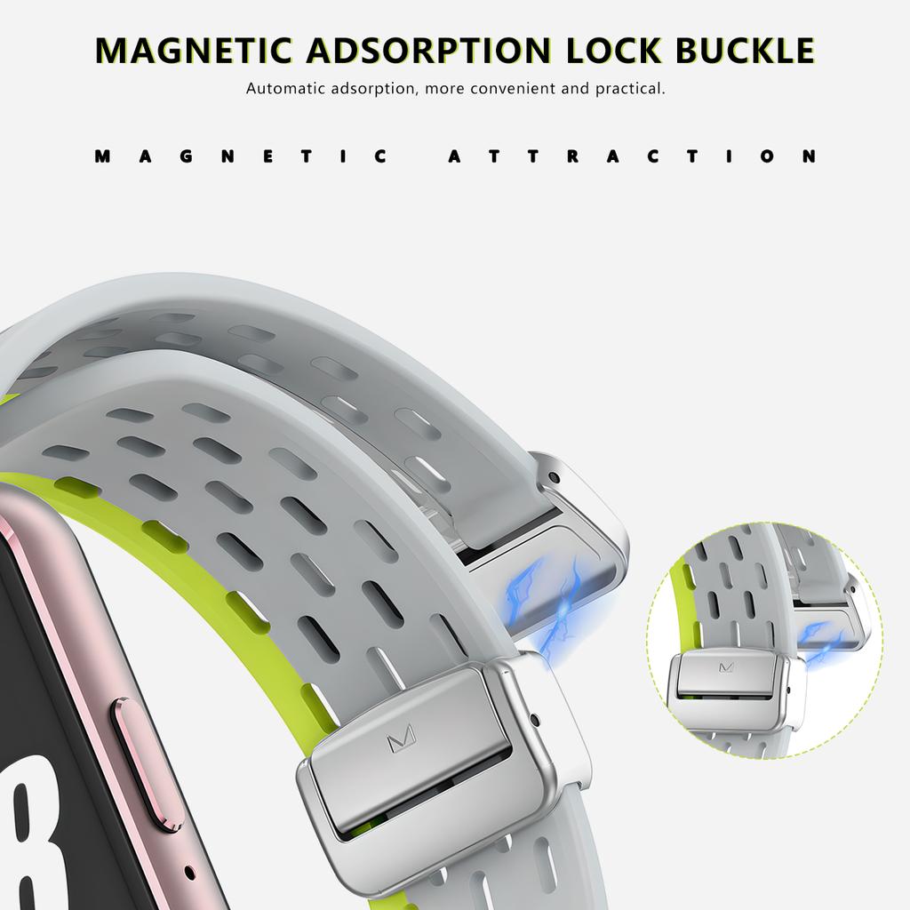 Силиконовый ремешок для Samsung Galaxy fit3, спортивный браслет с магнитной пряжкой, браслет для galaxyfit 3, умные часы, аксессуары для браслета