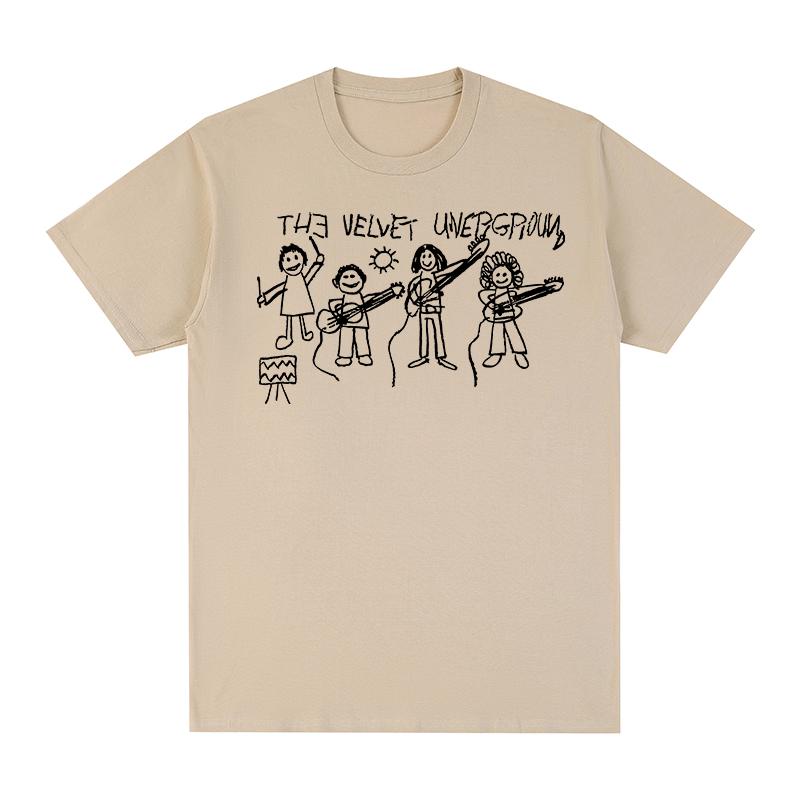 Музыка THE Velvet Underground Винтажная футболка Рок-группа Графика YK Idea Повседневная Хлопок Унисекс Футболка Новая Футболка Футболка Женские Топы