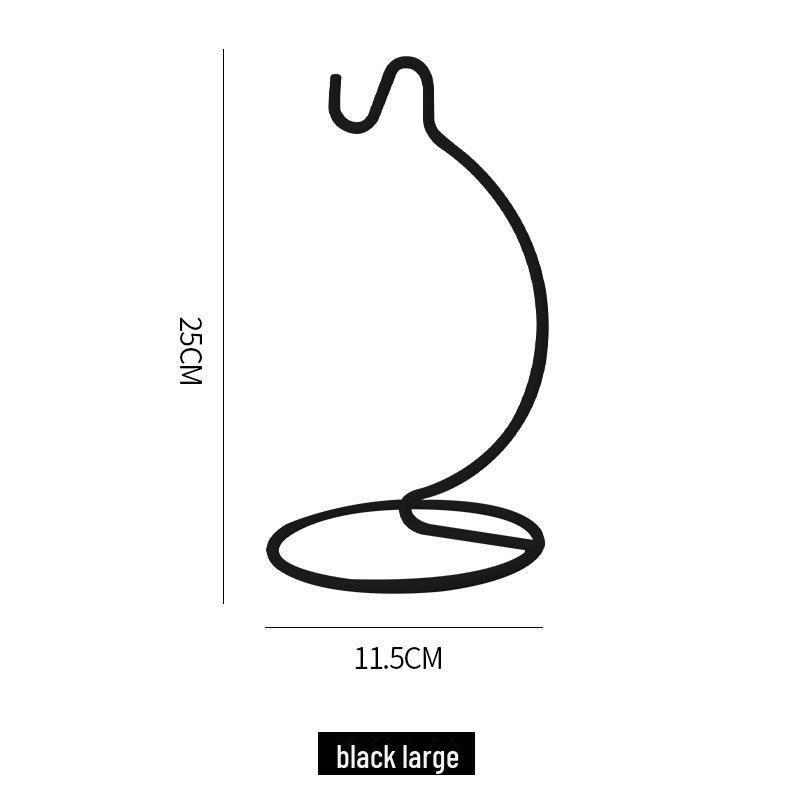 Micro Landscape Glass Hanging Bottle with Iron Hook and Rack for Ecological Plant Display