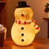 USB Powered Snowman Night Light Cute Christmas Desk Lamp with Warm Glow Holiday Decor for Office Bedroom