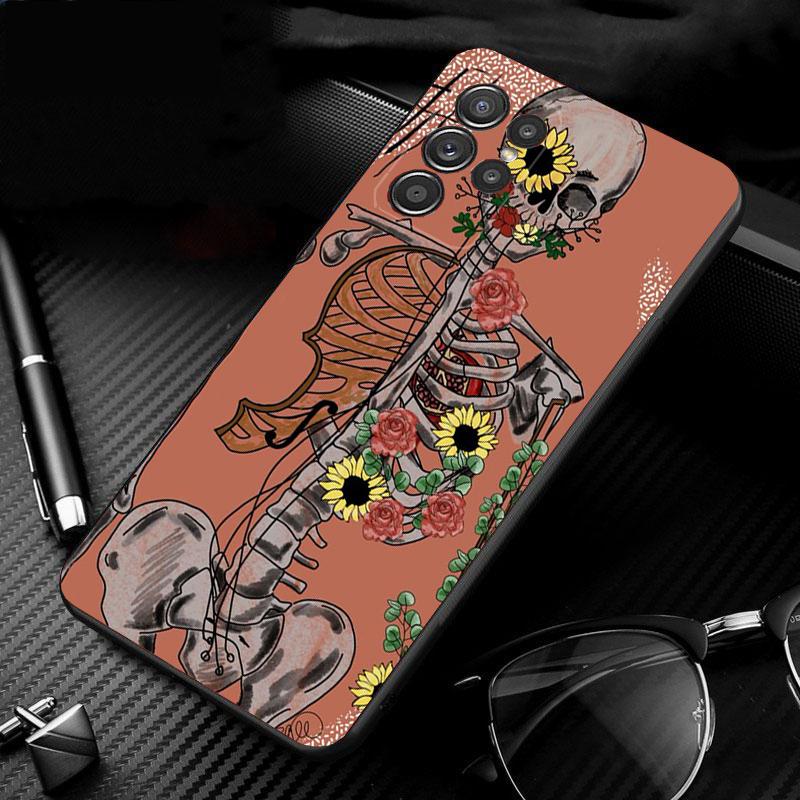 Skeleton Phone Case For Samsung S24 S23 S22 S21 S20 Ultra S20 S22 S21 S10E S20 FE S24 Plus