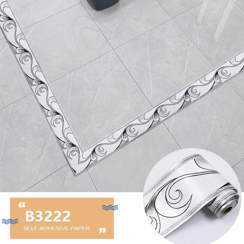 9 метров ПВХ водонепроницаемый линия талии пасторальный стиль самоклеящиеся настенные плинтусы линия обои декор гостиной бордюр настенная наклейка