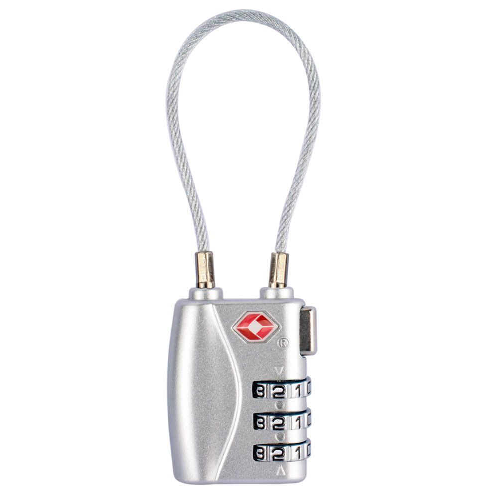 Lock Portable Padlock with Steel Cable Customs Code Lock Smart Combination Lock TSA Customs Lock