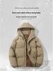 Men's 2024 Winter Thick Hooded Cotton Coat - Warm, Loose Fit, Solid Color
