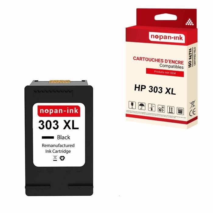 NOPAN-INK - x1 Совместимый картридж для 303 XL 303XL (Т6Н04АЕ) Черный для HP Tango Envy Photo серии 6200 Photo 6230 Photo 6232 Phot