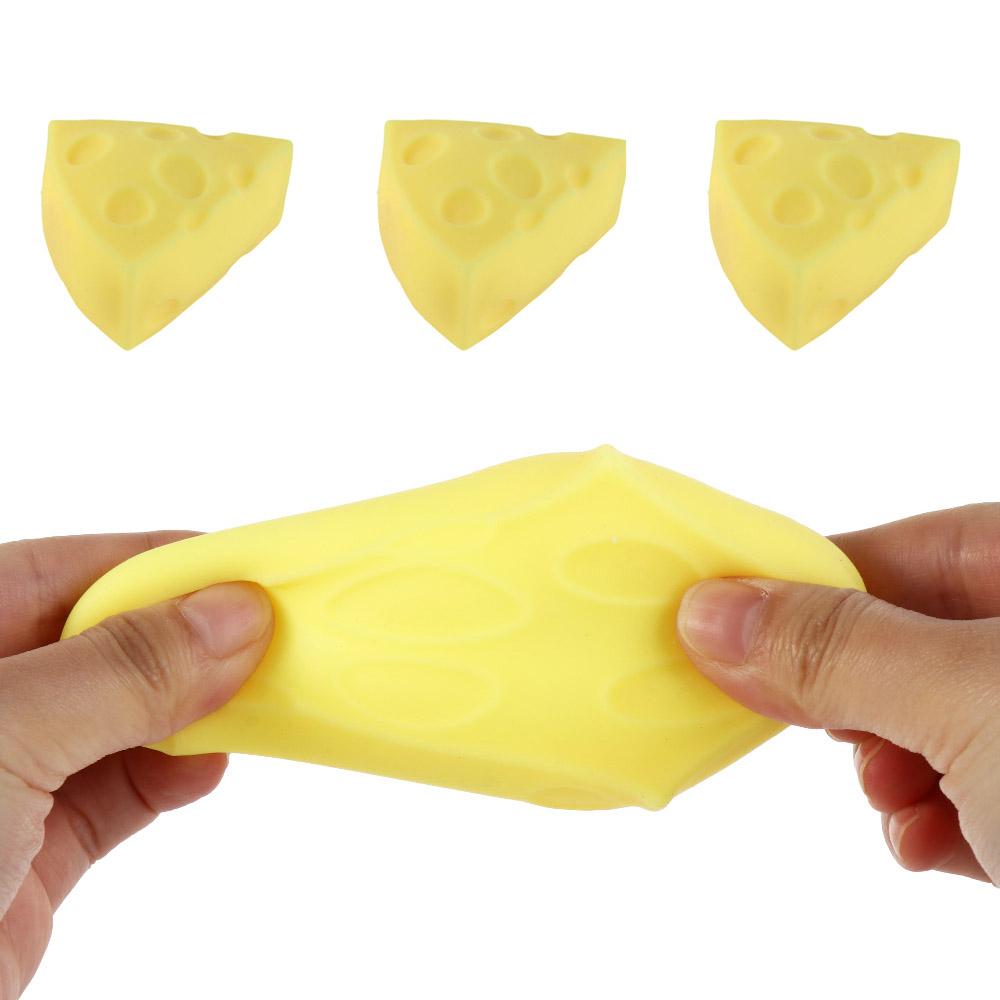 Sensory Toys Slow Rebound Stress Relief Toys Flexible Material Cheese Squeeze Toy Vent Toys Party