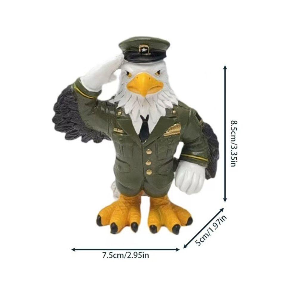 Art Eagle Ornament Resin Miniatures Figurine Micro Landscape Animal Sculpture  Collection