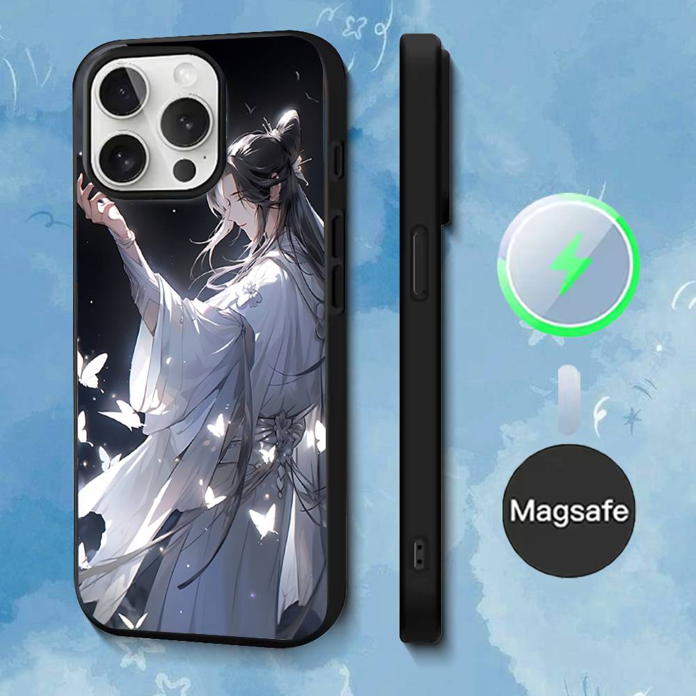 Благословение Небесных Чиновников Чехол для Телефона Для iPhone 17,16,15,14,13,12,11,Pro,Max,Plus,Mini,SE4,E Магнитный Magsafe Беспроводная Зарядка