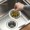 Фильтр для раковины с ручкой, прочный многоразовый фильтр для кухонной мойки из нержавеющей стали, сито для бытовой техники