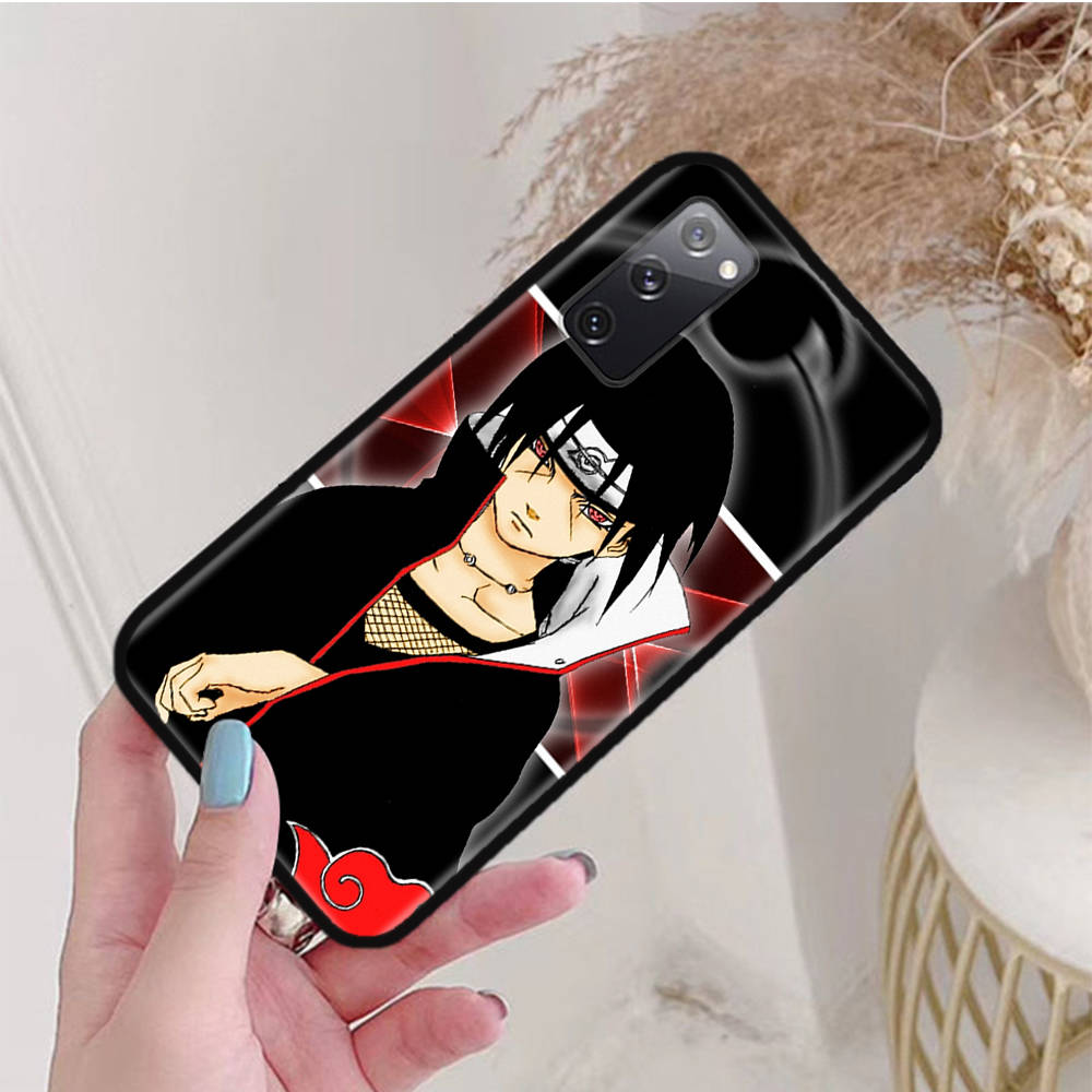 Черный чехол для OPPO Reno 8 6 5 4 Pro Plus Find X3 A17 A3 A31 A38 A40 A53 A54 A55 A74 A76 A78 A77 A80 A94 A95 A96 Lite W-82 Наруто Итачи Учиха