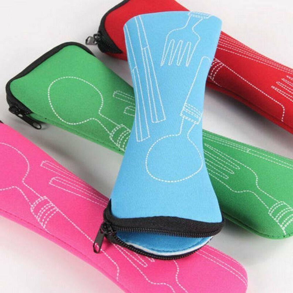 Without Dinnerware Tableware Bag Picnic Fork Spoon Tableware Case High Quality Storage Box Travel