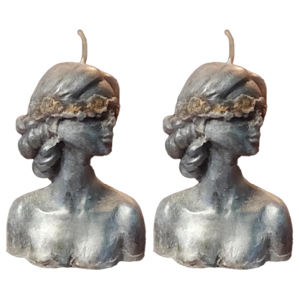 Blind Folded Fortuna Figure Candle Hecate Jyotish Mystic Mall Decorative Soy Blend Wax Candle