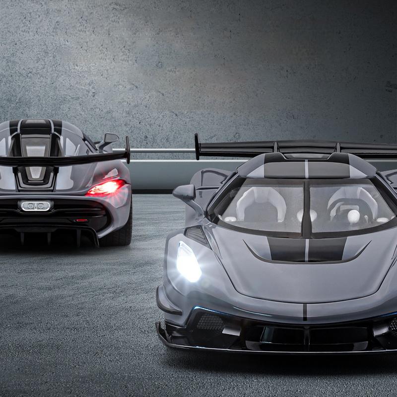 1/22 Суперкар Koenigsegg Jesko Литой под давлением из сплава Модель автомобиля Изделия для наружной экспозиции с высокой степенью симуляции Коллекционирование Хобби для парня Мальчиков