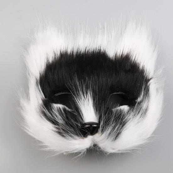 Подушка для лица лисы на Хэллоуин, косплей, хвост, аксессуары, меховые перчатки лисы, костюм для выступлений животных для маскарада, карнавала