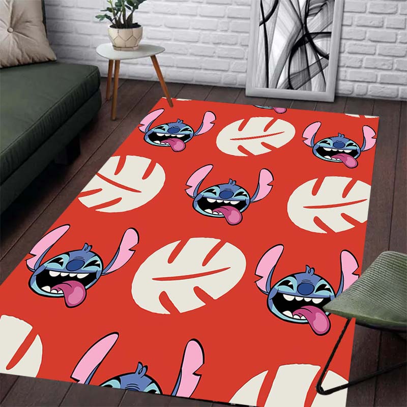 Stitch Pattern Carpet Under The Moonlight - Slip-resistant Kitchen, Outdoor Carpet, Home and Bedroom Decorations, Birthday Gifts