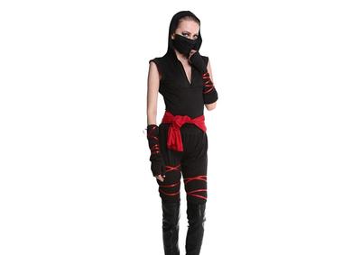[Speed mao] Женский костюм ниндзя для косплея на Хэллоуин и т. д.. В комплекте идет наклейка-татуировка.
