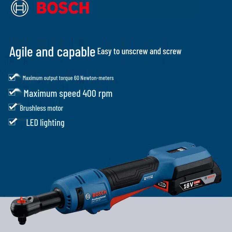 Bosch 18V Cordless Ratchet Wrench GRC18V-60 CN plug (adapter included)