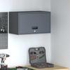 Wall Mounted Garage Cabinet with Gas Spring Door Anthracite
