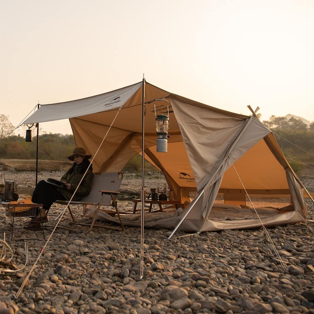 Naturehike Официальный магазин палатка домик каркасная палатка поликоттон TC вентиляция простая установка двухслойная семейная кемпинговая передняя комната сетка хлопковая ткань