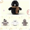 4 Kinds Of High Fidelity Owl Plushie Crow Plush Toys Lifelike Animals Simulation Stuffed Doll Toy Gift