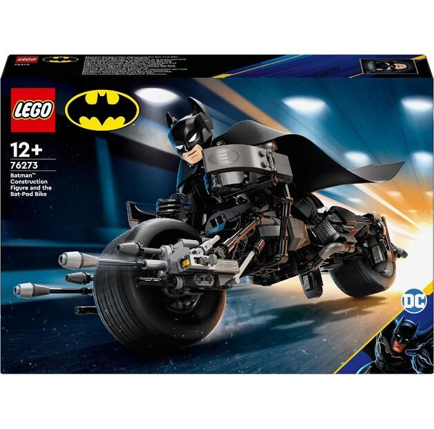 LEGO DC Batman 76273 Сборная фигурка Бэтмена и бэтцикл