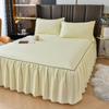 3 шт. юбка-кровать с принтом, эластичная юбка-кровать, элегантное покрывало, комплект простыней, юбка-кровать, защитный чехол для матраса, юбка-кровать