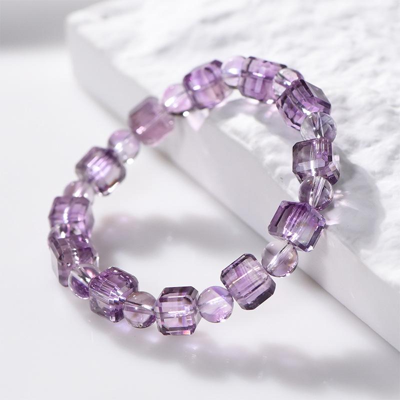 100% Natural Hot Selling Carved Engraved Amethyst Sugar Pendant Purple Jade Light Lavender Feng Shui Jewelry Square
