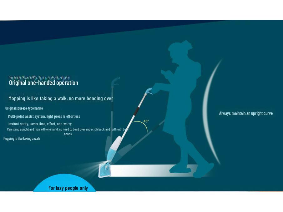 Multi-Functional 4-in-1 Spray Flat Mop for Home