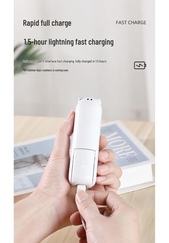 Best-Selling Multi-functional Portable Fan & Power Bank - Compact Handheld Cooling Solution and Smart Gift