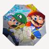 1pc Mario and Luigi's Epic Battle Pattern Automatic Cartoon Umbrella is Fashionable and Good-Looking, Suitable for Travel and Daily Use.G057