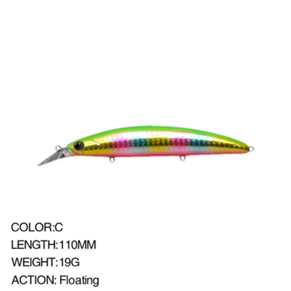 Outdoor Useful Tackle Crankbaits Fish Hooks Floating Minnow Baits Long Casting Lure Minnow Lures