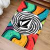 1pc V-VOLCOM LOGO5 Print Area Rug - Soft, Washable Non-Slip Indoor Mat for Office Chairs, Living Room, Home Office Decorative Rug