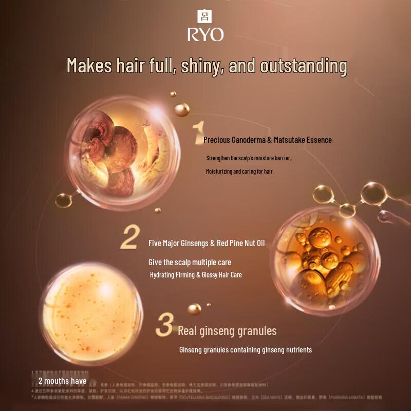 Ryo Черный шампунь для ухода за кожей головы класса люкс