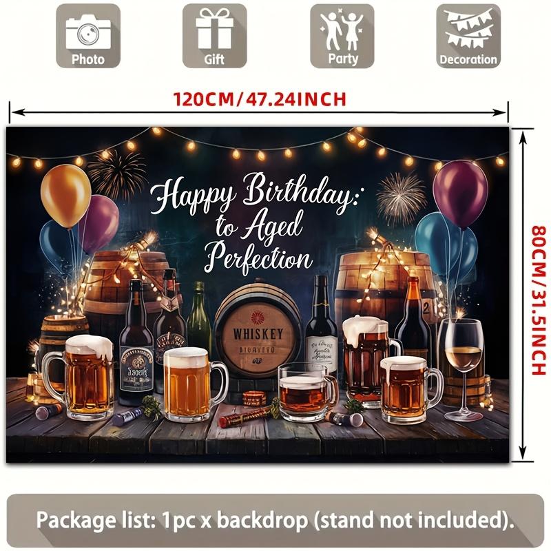 2D Flat, [PARTY BANNERS] 2D Flat Banner, 1pc Happy BirthdayDJH