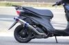 Адрес V125 Глушитель с SSB Нержавеющая сталь Синий Глушитель Мотоциклетные запчасти Полная выхлопная система Запчасти для тюнинга Замена Послепродажная деталь HMS ADDRESS