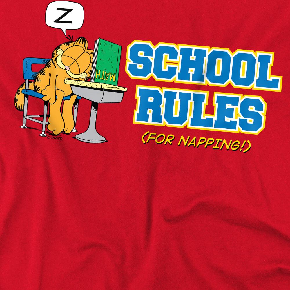 Garfield Mens School Rules T-Shirt