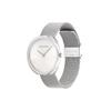 Calvin Klein Quartz Watch Stainless Steel Band 36.6mm Silver Dial Fashion Waterproof Women watches 25200245-GJ