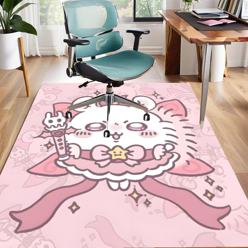 Chiikawa Design Area Rug - Non-Slip, Soft & Cozy Floor Mat for Living Room, Bedroom, Office - Indoor/Outdoor Decorative Carpet