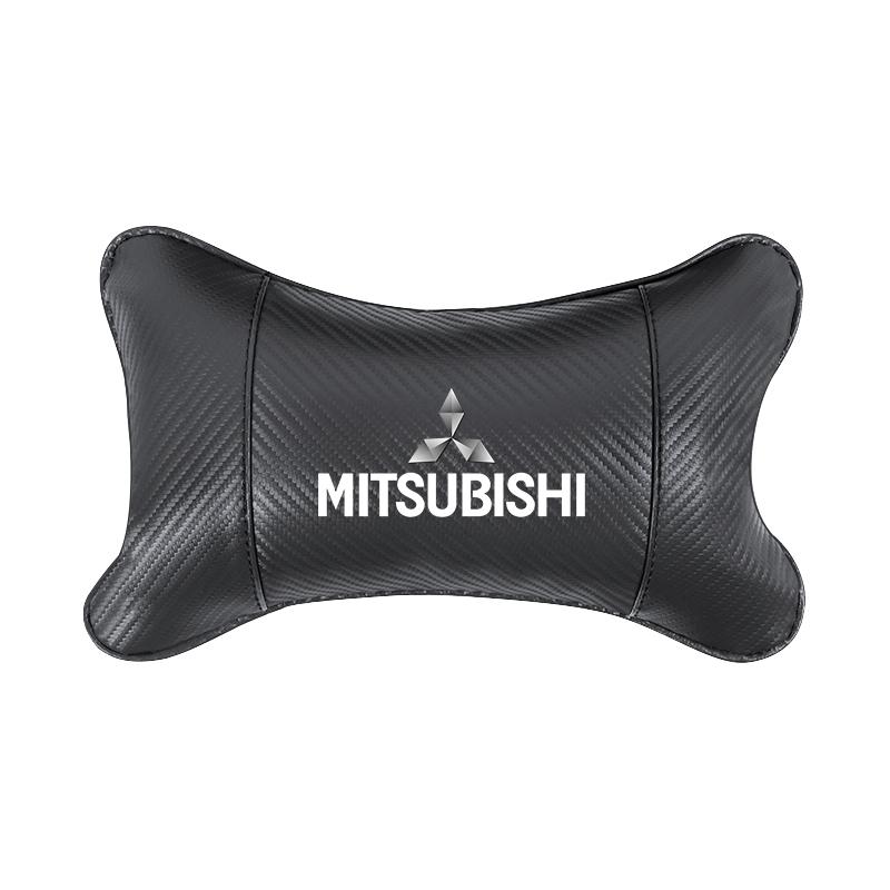 Car Logo Seat Headrest Neck Rest Protector Pillow Auto Interiors For Mitsubishi Eclipse Lancer Outlander Pajero ASX Colt I200 Ex