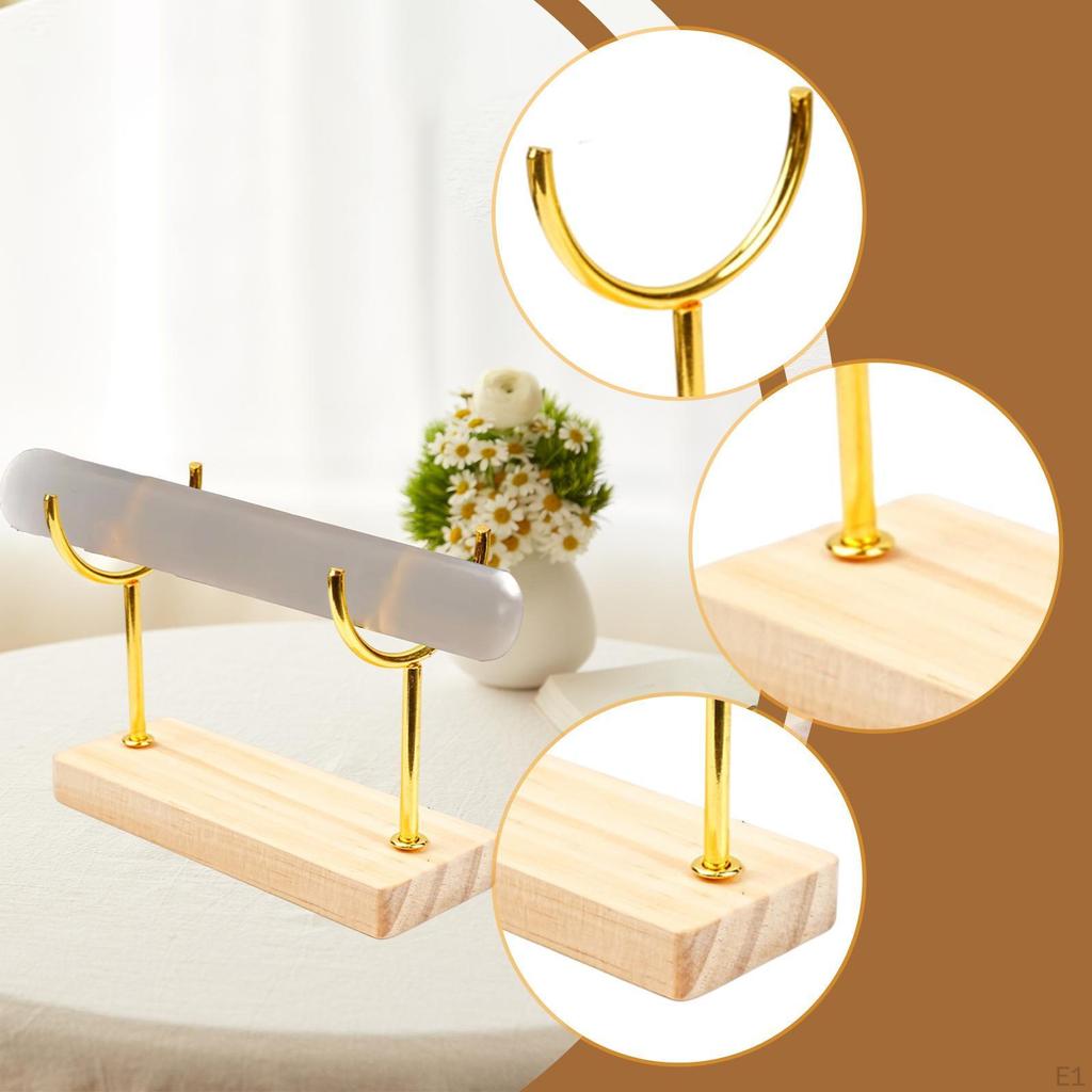 Органайзер для браслетов Элегантная подставка для часов Настольная подставка Деревянная основа для мужчин