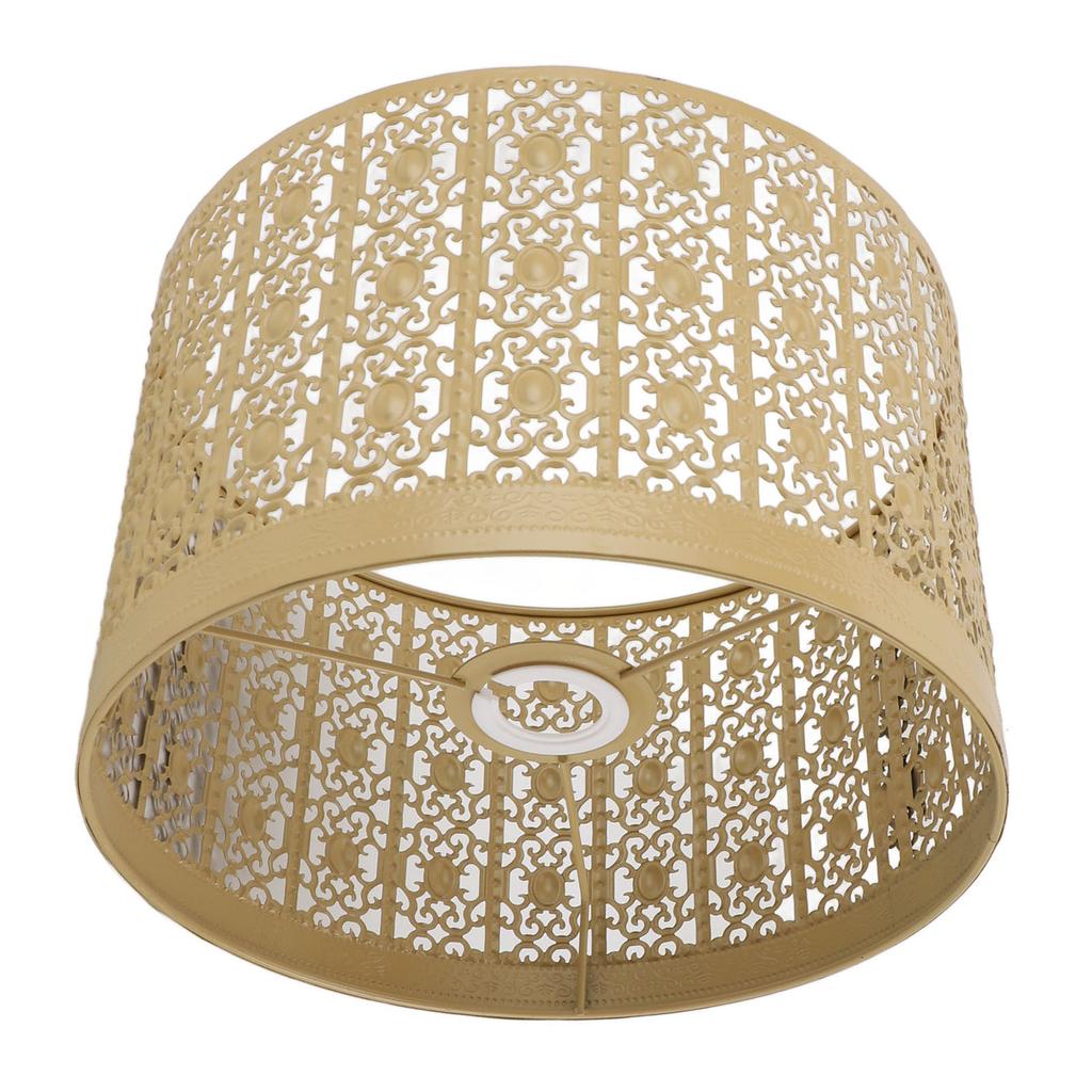 Lamp Shade Hollow Out Metal E27 E14 Clip On Easy Installation Durable Lamp Cover for Table Bedroom