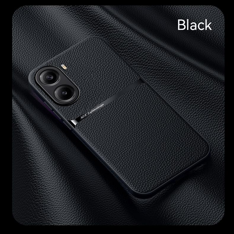 Магнитный чехол из ПУ-кожи для Xiaomi Poco X7 Pro 5G с полной защитой и защитой объектива