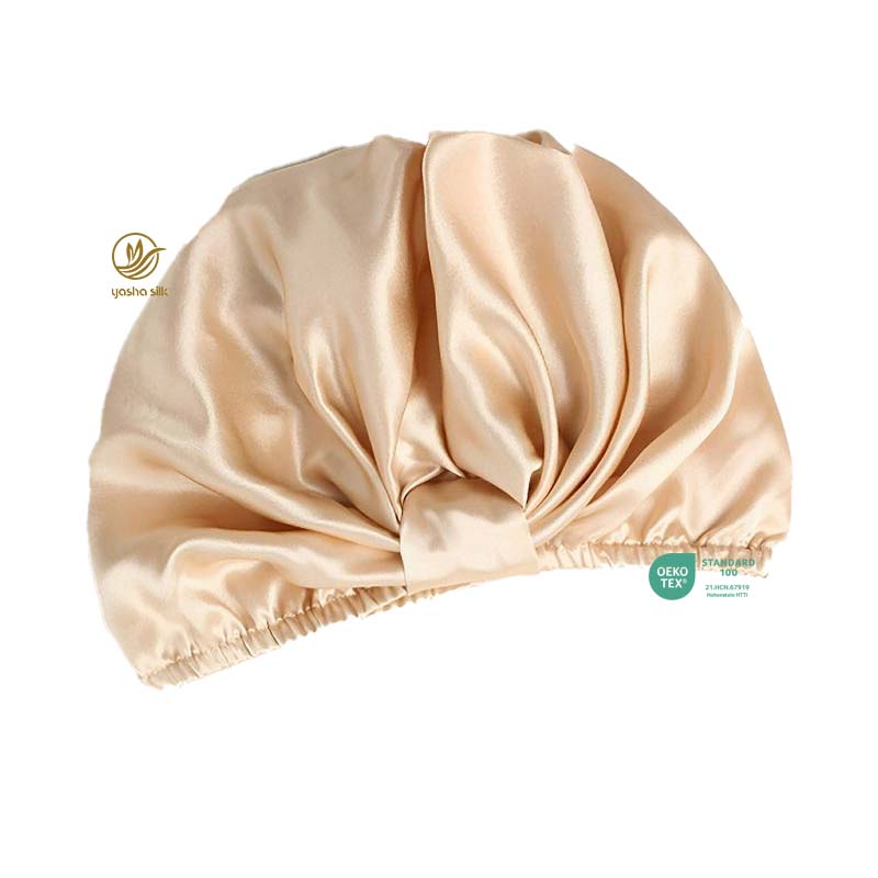 New Design Women's Mulberry Silk Sleep Cap Soft Eco-Friendly Adjustable Silk Bonnet Silk nightcap Price