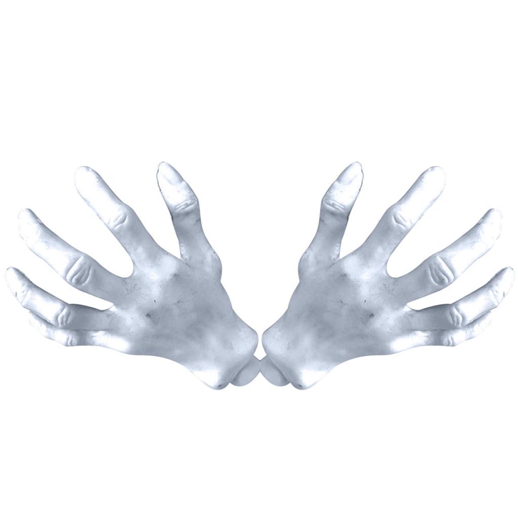 Two Piece Set Of Halloween Witch Hands, Halloween Real Person Sized Plastic Fake Human Hands, Party Horror Props, Halloween Decorations