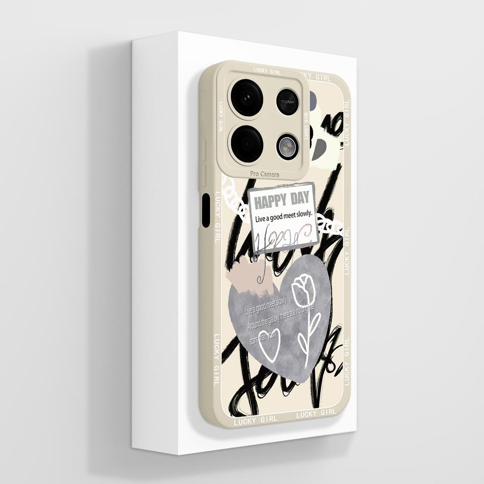 Чехол для Xiaomi Redmi Note 12 13 K70 K60 K30 K50 Pro A3 задняя крышка милая панда Мягкая силиконовая защита экрана чехол для телефона с защитой от падения Роскошный корпус Капа