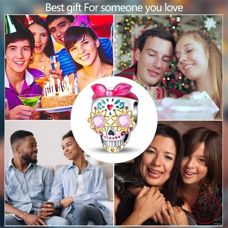 100% Медь Череп Светящиеся Блестящие Бусины из Циркония 3 мм DIY Праздничный Изысканный Ювелирный Подарок для Изготовления