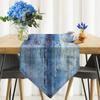 Oil Painting Texture Linen Table Runner Reusable Table Cloth Table Flag Table Cover  Table Decor