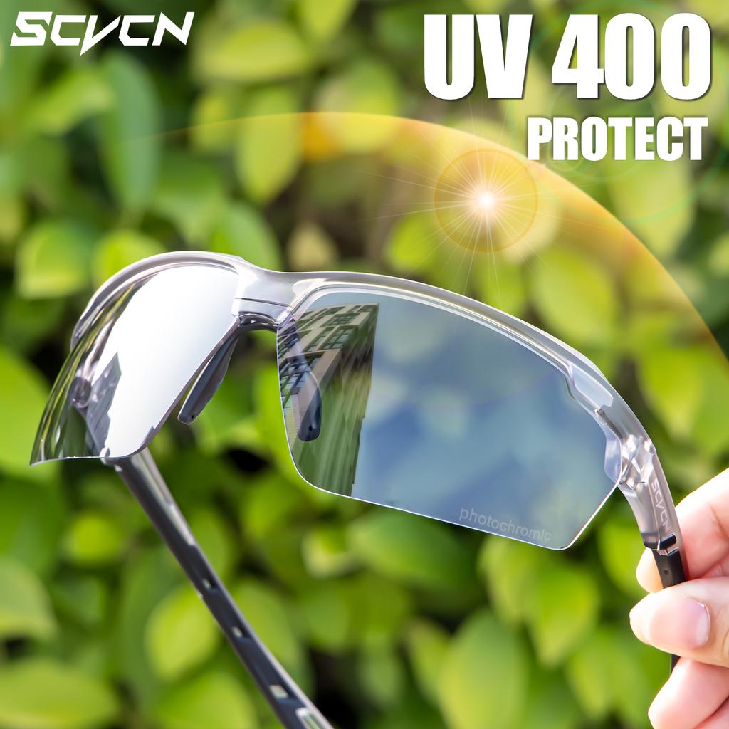 SCVCN Photochromic 2-pack Cycling Glasses Explosion Proof Hunting Outdoor Bicycle Sports Running Sunglasses Tactical Goggles