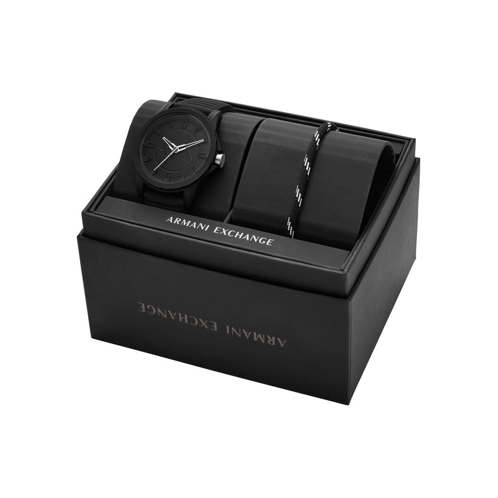 Часы Armani OUTERBANKS AX7159SET черные [AX Exchange] мужские