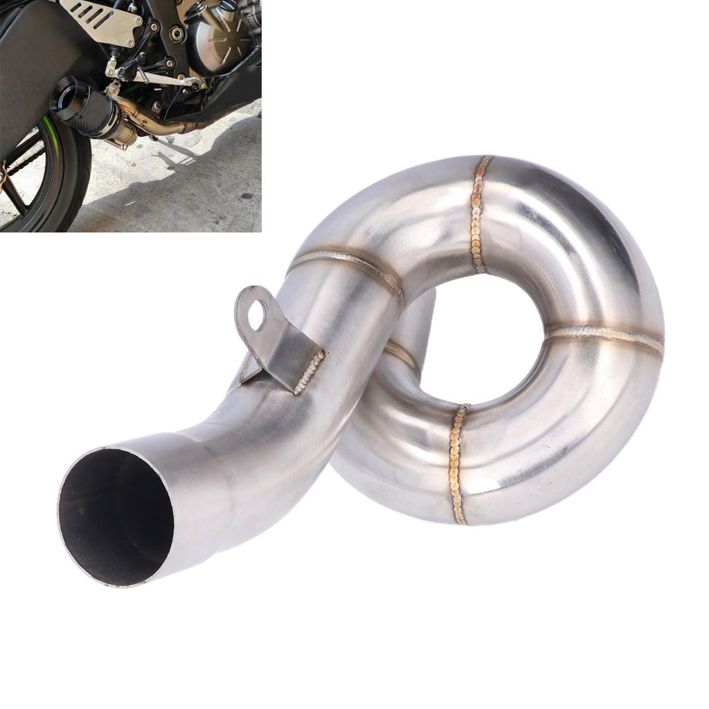 Выхлопная средняя труба Slip On из нержавеющей стали, модификация, замена для Ninja ZX6R ZX636 2009‑2021